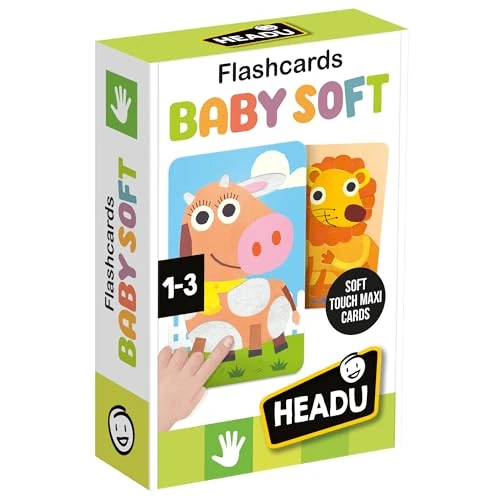 Offerta a tempo: HEADU - Flashcards Baby Soft - Tanti Morbidi Cuccioli da Scoprire | Carte Sensoriali Tattili, Giochi Educativi Bambini 1-3 Anni, Sviluppo Manualità e Tatto, Flasdhcards Educative, Regalo Natale Pasqua - 0.00% da 12.99 € a 12.99 €