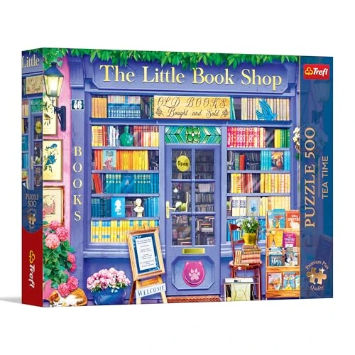 Offre limitée : Trefl - Puzzle 500 pièces, Tea Time: Petite librairie,Premium Plus | Pour les enfants et les adultes de 14 ans et plus, haute qualité, divertissement créatif, pièces parfaitement ajustées, de 12.99 € à 12.99 € (0.00% de remise)