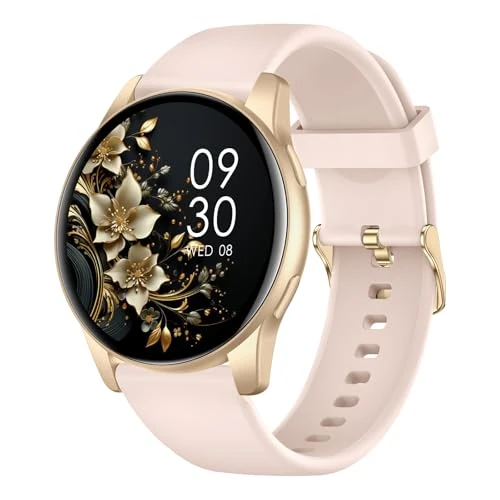 Offerta a tempo: AcclaFit Smartwatch Uomo Donna con Chiamate Bluetooth, Orologio Fitness Rotondo da 1,38" con 147+ Modalità Sportive, Cardiofrequenzimetro, Sonno, IP68 Impermeabile, Compatibile con Android iOS - 73% da 149.99 € a 39.99 €