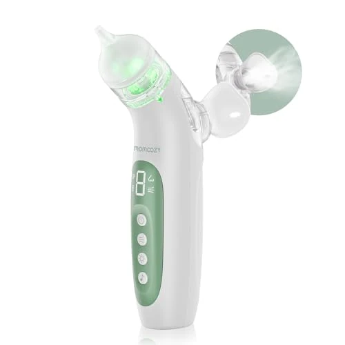Zeitlich begrenztes Angebot: Momcozy BN007 BreezyClear Nasensauger Baby elektrisch, 2-in-1 mit Sprühfunktion, 65 kPa Saugkraft, 4 Stufen, leise & tragbar, mit Licht & Musik von 65.99 € auf 56.09 € (15% Rabatt)