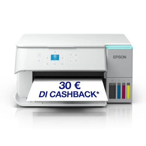Offerta a tempo: Epson EcoTank ET-2959 Stampante con Serbatoi D’inchiostro | Stampa a Casa Alti Volumi | Wi-Fi | A4 | Stampa, Copia, Scansione | Display LCD 3.7 cm | Stampa Fronte/Retro | 3 Anni D'Inchiostro Inclusi - 34% da 371.99 € a 246.98 €