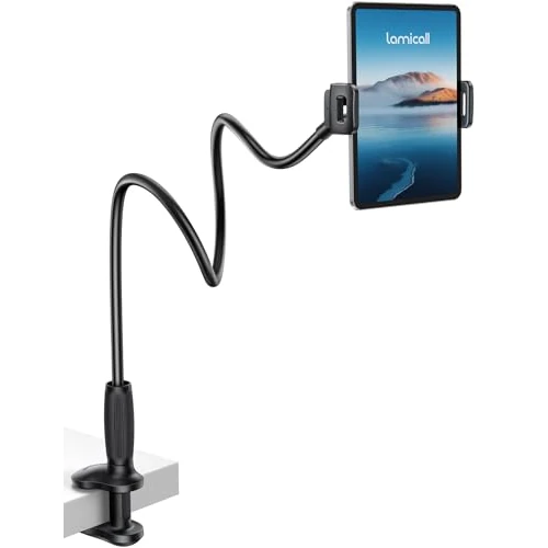 Offerta a tempo: Lamicall Supporto Tablet con Collo di Cigno - [360° Rotazione] - 25% da 35.99 € a 27.07 €