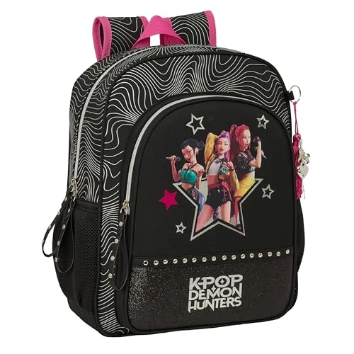 Zeitlich begrenztes Angebot: K-POP Demon Hunters - Energy Schulrucksack für Kinder, Kinderrucksack, anpassbar an Kinderwagen, ideal für Kinder im Schulalter, bequem und vielseitig, Widerstandsfähigkeit, 32 x 12 x 38 cm von 39.60 € auf 31.00 € (22% Rabatt)