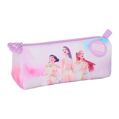 Offerta a tempo: K-POP Demon Hunters - Artist - Astuccio con cerniera e scomparto per bambini, ideale per bambini in età scolastica, comodo e versatile, resistenza, 21 x 7 x 8 cm - 4% da 7.99 € a 7.65 €