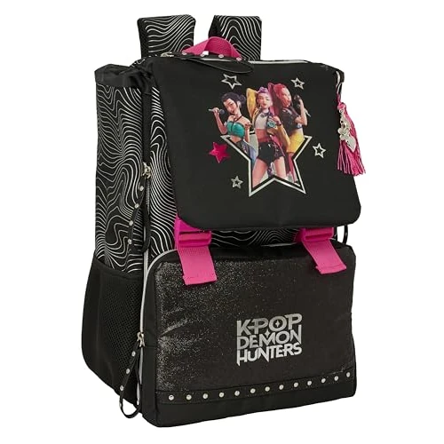 Offerta a tempo: K-POP Demon Hunters - ENERGY - Zaino per bambini, estensibile, facile da pulire, ideale per bambini di diverse età, comodo e versatile, resistenza, 28,5 x 15 x 41 cm - 44% da 41.25 € a 23.24 €