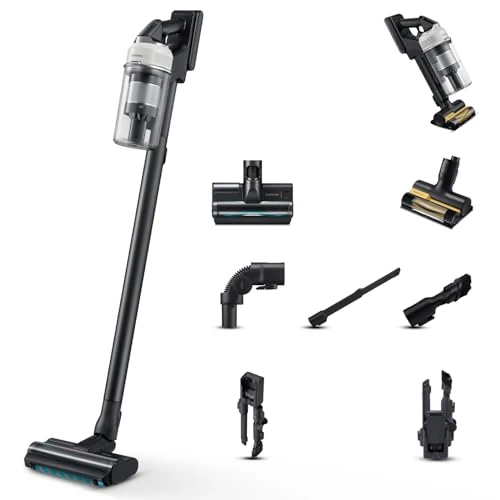 Offerta a tempo: Samsung Scopa Elettrica Ricaricabile VS70H25WLG/WA Jet 85S Pet, Aspirapolvere Senza Filo, Forza Aspirante 250W, Potenza Massima 770W, Motore Hexajet, Filtro HEPA, Autonomia Fino a 60 Min, Satin Greige - 0.00% da 399.00 € a 399.00 €