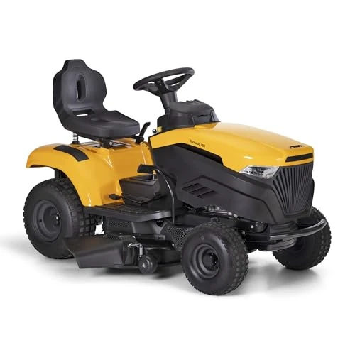 STIGA Tornado 398 a Benzine-tuintractor, 432 cc, ST 450 motor, maaidek, hydrostatische transmissie, zij-uitworp en mulchen, trekhaak, ideaal voor grote tuinen tot 5.000 m²