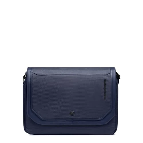 Offre limitée : Piquadro Sac coursier pour iPad Homme cuir et tissu bleu de 195.00 € à 195.00 € (0.00% de remise)