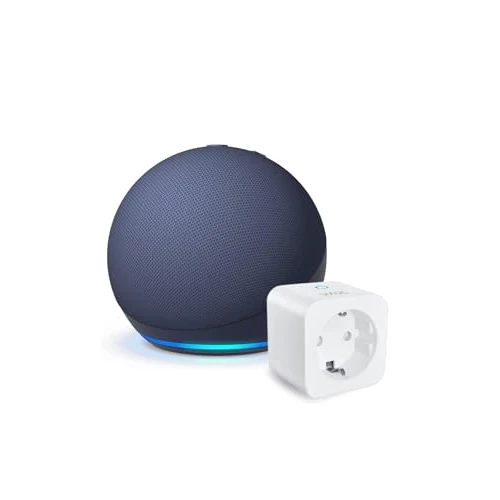 Offerta a tempo: Echo Dot (Ultimo modello) con Alexa+, Blu Notte + WiZ Smart Plug (Tipo F), Bundle Smart Home con Controllo Vocale - 44% da 62.29 € a 34.99 €