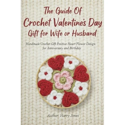 The Guide Of Crochet Valentine’s Day Gift For Wife Or Husband: Handmade Crochet Gift Positive Heart Flower Design for Anniversary and Birthday (English Edition)