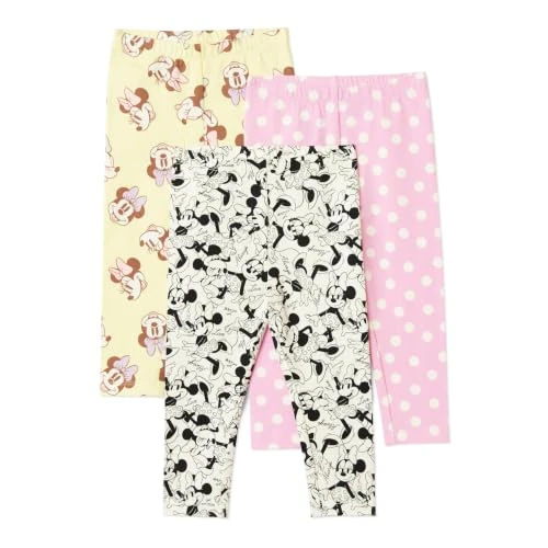 Oferta limitada: Amazon Essentials Disney - Paquete de 3 Leggings para niña, Minnie Mouse, 8-9 años de 22.30 € a 22.30 € (ahorro 0.00%)