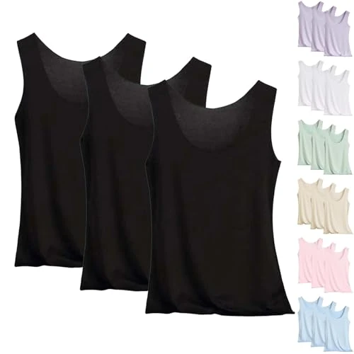 3-częściowy podkoszulek damski - biustonosz bez fiszbin bez fiszbin lato lekki wygodny podstawowy biustonosz z szerokim ramieniem jednolity kolor oddychająca bielizna topy plus size na co dzień, Z01