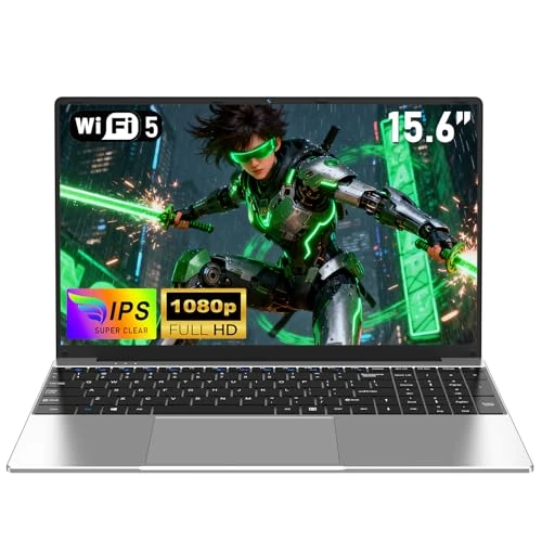 NAIKLULU 15,6 cala 2026 komputer przenośny M3 6Y30, 16 GB RAM 512 GB SSD laptop, klawiatura numeryczna/karta TF/kamera internetowa/USB 3.0 / 5000 mAh