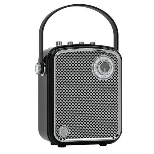 Offerta a tempo: TOMPROAD Altoparlante Bluetooth retrò decorativo, portatile con bassi profondi e suono potente, subwoofer, DSP e TWS. Design vintage, ideale per casa, scrivania, comodino, feste e outdoor. - 43% da 119.98 € a 68.38 €