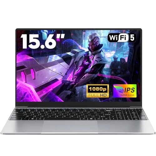NAIKLULU 15,6 cala 2026 komputer przenośny i5 7Y54 procesor, 16 GB RAM 512 GB SSD laptop, podświetlana klawiatura, kamera internetowa, ekran dotykowy, 5000 mAh