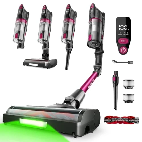 Offerta a tempo: FAMIVAC FV3 Aspirapolvere Senza Fili 60 kPa, Tubo Pieghevole, Lilla - 40% da 199.99 € a 119.99 €