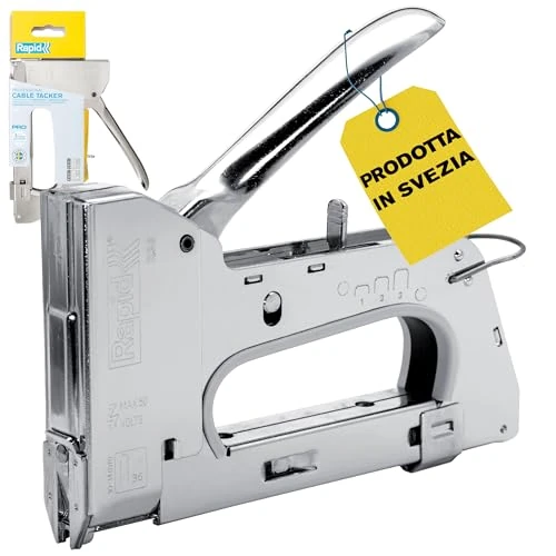Offerta a tempo: Rapid Graffatrice R36 PRO per Graffe n.7 e n.36 per Cavi, in Acciaio - 0.00% da 68.64 € a 68.64 €