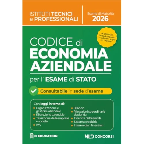 Zeitlich begrenztes Angebot: Codice di Economia Aziendale per gli istituti superiori e per l'esame di stato 2026 von 15.43 € auf 15.43 € (0.00% Rabatt)