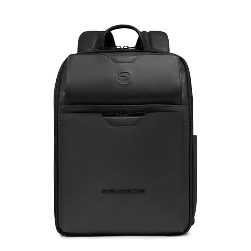 Tijdelijke aanbieding: Piquadro Travel laptop backpack 13,3" Men leather black van 290.00 € naar 290.00 € (0.00% korting)