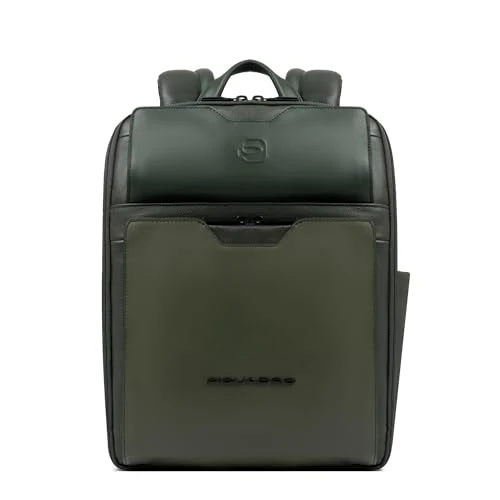 Tijdelijke aanbieding: Piquadro Travel laptop backpack 13,3" Men leather green van 290.00 € naar 290.00 € (0.0% korting)