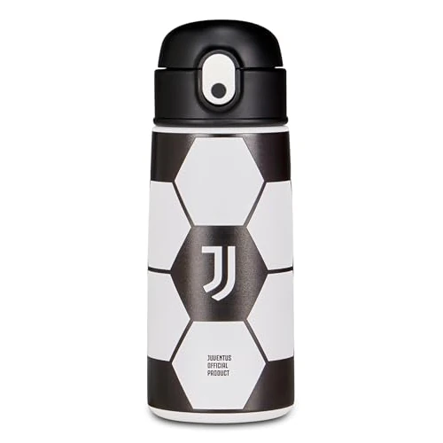 Offerta a tempo: Seven Borraccia Kid JUVENTUS, Bianco, 460 ml, Acciaio Inox, BPA free, Ermetica, Caldo 12h/freddo 24 h, A prova di perdite, Riutilizzabile, Scuola, Sport, Viaggio, Bambino, Idea regalo - 24% da 17.90 € a 13.67 €