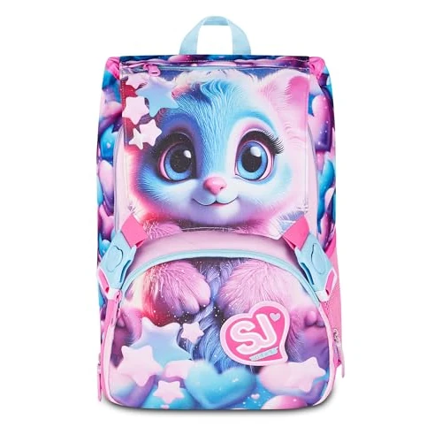 Offerta a tempo: SJ GANG STYLE JAM GANG Zaino Scuola Estensibile Big MAGICAL FANTASY GIRL, Rosa, 24 L, Zip laterali, Maxi ali estraibili lateralmente, Tasca portaborraccia, Scuola elementare e media, Bambina, Ragazza - 32% da 72.90 € a 49.79 €
