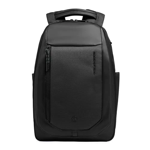 Offre limitée : Piquadro Sac à dos de voyage pour ordinateur 14" Unisex cuir et tissu noir de 198.00 € à 198.00 € (0.00% de remise)