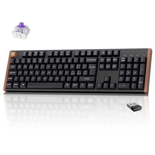 Offerta a tempo: Keychron K10 HE Tastiera Magnetici Wireless, Layout Italiano ISO, 2.4GHz/Bluetooth 5.2, Punto di Attuazione Rapida, Telaio in Alluminio e Legno, RGB, per Windows e macOS, Interruttori a Effetto Hall - 14% da 152.99 € a 131.99 €