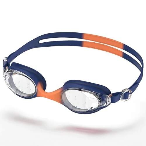 Seaflar Lunettes de natation enfants HD anti-buée: Protection UV | Bandeau élastique monobloc | Joint en silicone | Unisexe (3-14 ans)