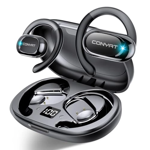 AI Auriculares Traductores de Idiomas, 7 Modos de 58H Auriculares Bluetooth Oído abierto para Viajes Negocios, 2026 Bluetooth 5.4 Traducción Audífonos de traducción en tiempo real 164 idiomas, Negro