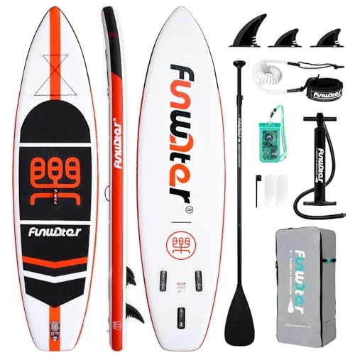 Oferta limitada: FunWater Tabla de Paddle Surf Inflable All Round Sup– Kit Completo con Pagaia Ajustable, Bomba, Mochila, Leash y Aletas-para Todos los Niveles de 179.99 € a 170.99 € (ahorro 5%)
