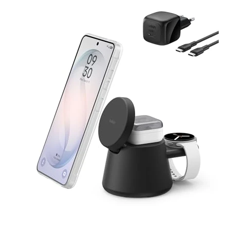 Offerta a tempo: Belkin UltraCharge Caricatore Wireless Qi2 25W 3 in 1 - Nero - 25% da 59.99 € a 44.99 €