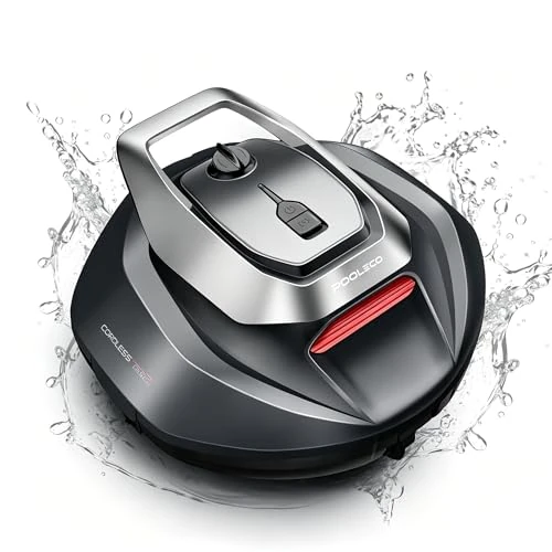 Offerta a tempo: Pooleco P10 Robot Piscina Fuori Terra, Senza Fili, Doppio Motore, 90 Minuti Autonomia Robot Per Piscina Intelligente, Design Bionico con Auto Parcheggio – Adatto a Piscine Interrate e Fino a 80 m² - 42% da 239.99 € a 139.99 €