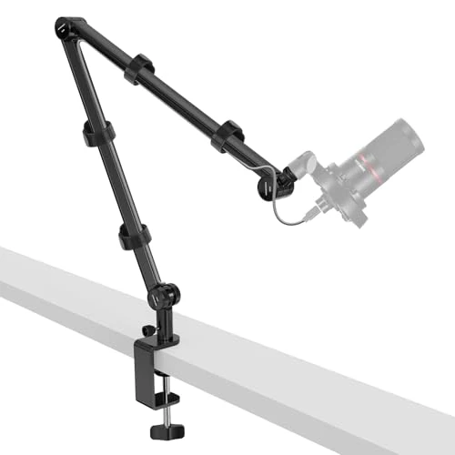 Limited-time offer: NEEWER BASICS Microphone Boom Arm, 31" Flexible Mic Desk Stand Mount, Compatible with Blue Yeti FIFINE AM8 K669B HyperX QuadCast S SoloCast AT2020 Shure SM7B MV7 for Gaming Streaming Recording, MS050 from 33.99 £ to 33.99 £ (save 0.00%