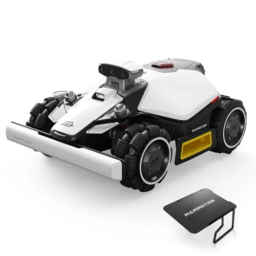 MAMMOTION LUBA mini 2 AWD 1000 Robot Tagliaerba con Garage mini per 1000m², Visione AI Tri-Camera e Posizionamento NetRTK, Mappatura Automatica, DropMow, Pendenza 80%