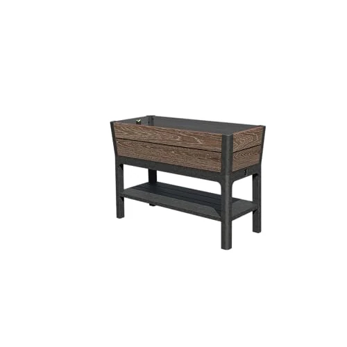 Offerta a tempo: Keter Fioriera da Esterno Deco, Ideale per Fiori e Aromatiche, Finitura Effetto Noce, Capacità 120L, 113x47,5x79,8H cm - 47% da 129.90 € a 68.49 €