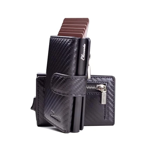 Tijdelijke aanbieding: CLICCARTA Slim Wallet Heren met RFID Bescherming en Muntvak, Kaarthouder met Pop-Up Functie, Compacte Portemonnee voor Pasjes en Briefgeld, Elegant Cadeau van 23.99 € naar 23.99 € (0.00% korting)