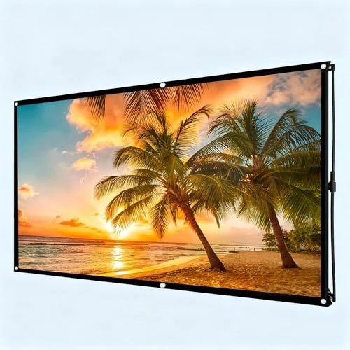Offerta a tempo: Schermo portatile per proiettore, compatibile con 4K, design pulito per home theater e film all'aperto (100 pollici) - 0.00% da 14.71 € a 14.71 €