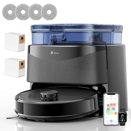 Offre limitée : Lefant M3 Max Robot Aspirateur Laveur 20 000 Pa, Station Multifonctionnelle, Double Serpillière Rotative 200 TR/Min & Relevable 9mm, Navigation dToF, Évitement d'obstacles PSD, 220min de 1199.99 € à 329.99 € (73% de remise)