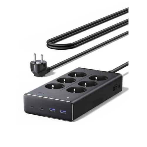 Offerta a tempo: UGREEN 10 IN 1 Ciabatta Multipresa Elettrica PD 65W USB C 6 Prese AC 3680W - 24% da 49.99 € a 37.96 €