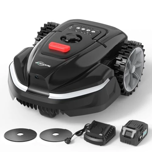 Offerta a tempo: YARDCARE V3 Robot Tagliaerba Senza Filo Perimetrale, Navigazione Visiva AI, Rilevamento di oltre 150 Ostacoli, Controllo tramite App, Motore Brushless, 50 dB, Altezza di Taglio Regolabile - 0.00% da 399.99 € a 399.99 €