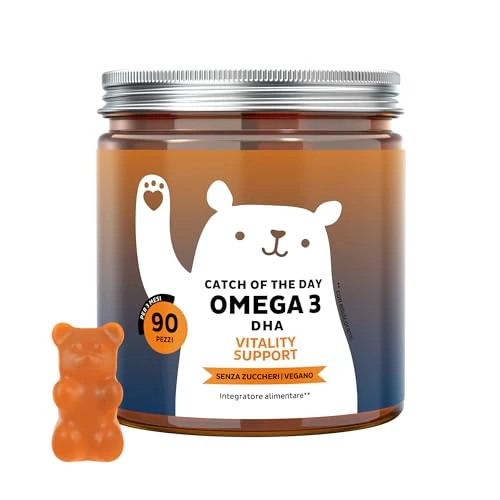 Offerta a tempo: Bears with Benefits - Gommose Omega 3 DHA - Sistema Immunitario - 90 pezzi - 20% da 49.90 € a 39.90 €
