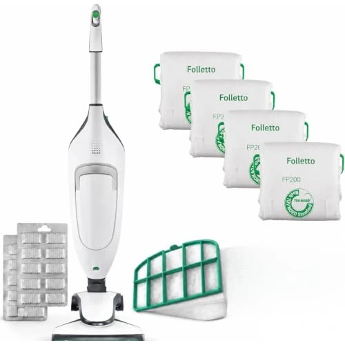 Offerta a tempo: AMG Shop Online Folletto Vk 220s NUOVO completo originale, + 6 SACCHETTI ORIGINALI, Scopa Elettrica Potente Con Turbo, 900 W, per Parquet Tappeti e Piastrelle - 0.00% da 725.00 € a 725.00 €