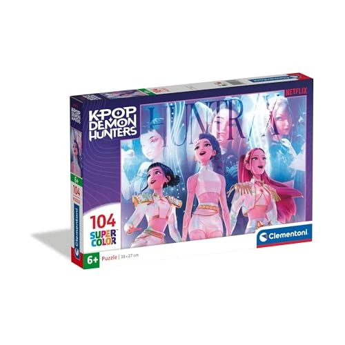 Clementoni – Puzzle 104 pièces K-Pop Demon Hunters – Dès 6 Ans – Format 38 x 27 cm – Puzzle Enfant – Idée Cadeau Jeu de société