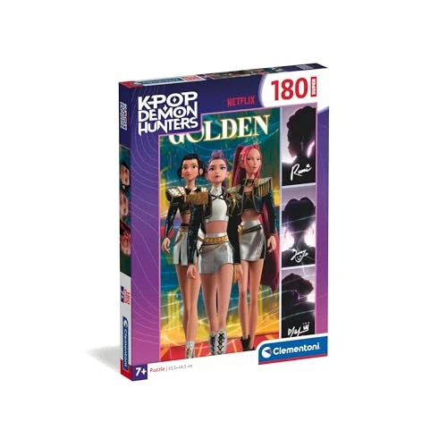 Offerta a tempo: Clementoni - Puzzle per Bambini 180 Pezzi Super, per Bambini 7+ Anni, Illustrazione con Personaggi della Serie K-pop Demon Hunters, Idea Regalo, Made in Italy, 33,5x48,5 cm, 21761 - 7% da 8.50 € a 7.90 €