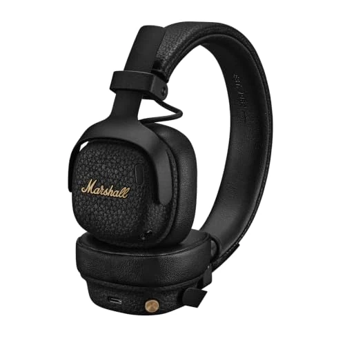 Offerta a tempo: Marshall Cuffie sovraurali wireless Milton ANC con cancellazione attiva del rumore adattiva e fino a 80 ore di riproduzione, Nero - 10% da 199.00 € a 179.00 €
