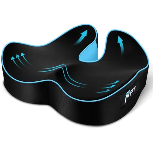 Offerta a tempo: POOTACK Cuscino Sedia Ufficio, Cuscino Sedile, Cuscino Memory Foam per Sedia da Scrivania, Cuscino Memory Foam per Ufficio Casa Auto e Sedia a Rotelle - 34% da 42.99 € a 28.49 €