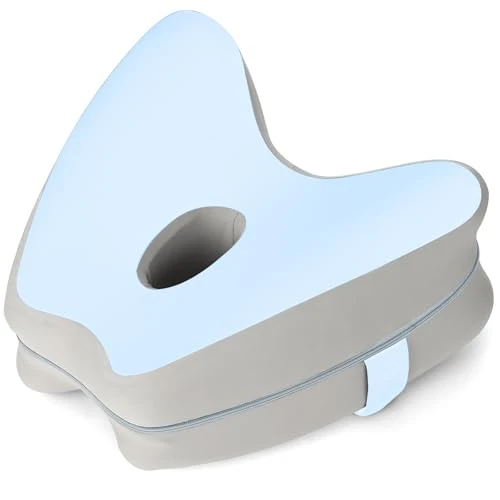 Zeitlich begrenztes Angebot: VINATO Kniekissen Seitenschläfer, Orthopädisches Beinkissen Ergonomisches, Beinkissen mit Memory Foam, Kühlgewebe, Abnehmbarem Waschbare, Seitenschläferkissen Kniekissen für Rücken Hüfte Beine（Blau） von 14.99 € auf 14.99 € (0.