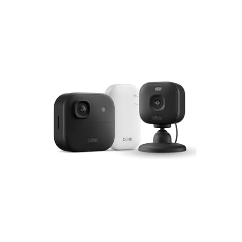 Offerta a tempo: Videocamera esterna 2K+ Blink con Videocamera Mini 2K+ Blink (ultimo modello), Nero, Modulo di sincronizzazione di base incluso - 66% da 144.98 € a 49.99 €