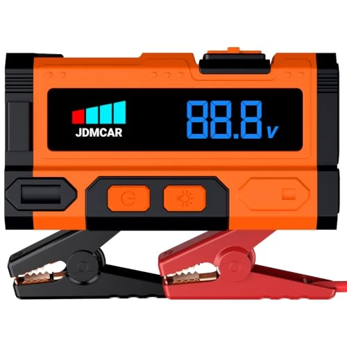 Offerta a tempo: 𝟔𝟗% 𝟎𝐅𝐅 𝟏𝟐𝟎𝟎𝟎𝐀 Booster Avviamento Auto - Avviatore Batteria Auto per Auto/Moto (Fino a 9.0L e Diesel a 8.5L), Starter Batteria Auto Portatile con LED/LCD, Upgrade Avviatore di Emergenza - 69% da 156.99 € a 48.99 €